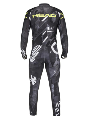 Комбинезон горнолыжный детский HEAD Race Suit Jr Black/Yellow Race