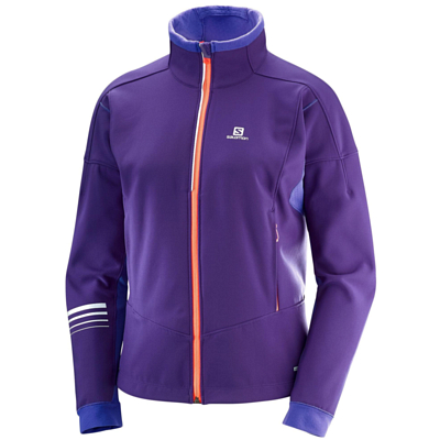 Куртка беговая SALOMON 2018-19 LIGHTNING WARM SSHELL JKT W Parachute /B