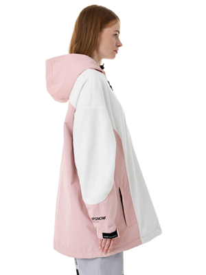 Куртка-анорак сноубордическая ROMP Fleece Anorak W Pink