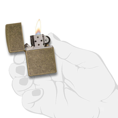 Зажигалка Zippo Anitque Brass Матовый