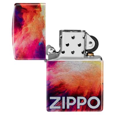 Зажигалка Zippo Tie Dye 540 Tumbled Chrome