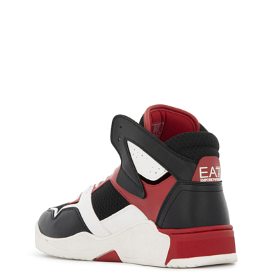 Кроссовки EA7 Emporio Armani X8Z039 White Black Racing Red