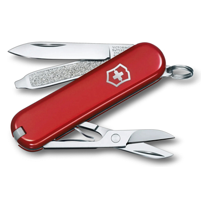 Нож Victorinox брелок Classic Style Icon, 58 мм, 7 функций Красный