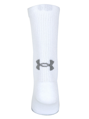 Набор носков Under Armour Heatgear 3 Pack Crew Yth White