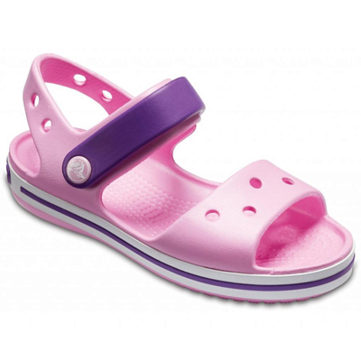 Сандалии Crocs Crocband Sandal Kids Carnation/Amethyst