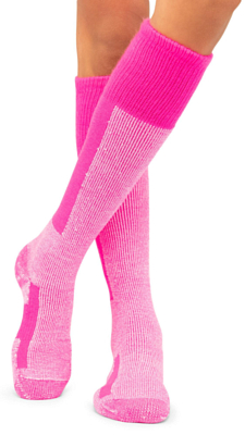 Носки THORLO'S Skiing Maximum Cushion Over-Calf Schuss Pink/White