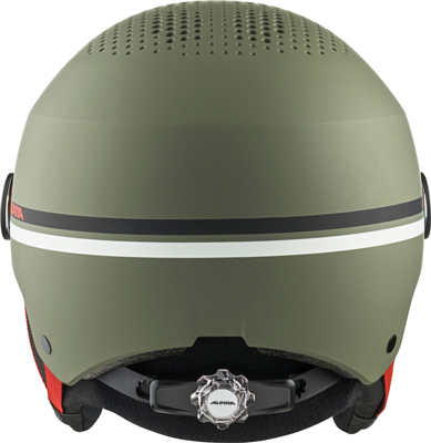 Шлем детский ALPINA Zupo Visor Q-Lite Olive-Red Matt