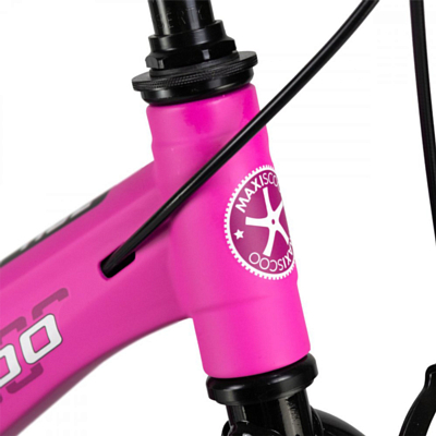 Велосипед MAXISCOO Space Стандарт 16 2024 Ультра-Розовый/Матовый