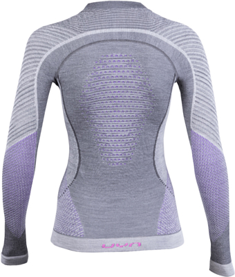 Термобельё верх UYN Fusyon Lady Underwear Shirt Long Sleeves Anthracite/Purple/Pink