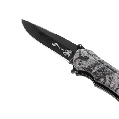 Нож Stinger Knives 84 мм рукоять алюминий Черный