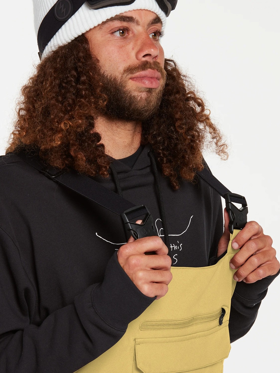 Полукомбинезон сноубордический Volcom Roan Bib Overall Gold