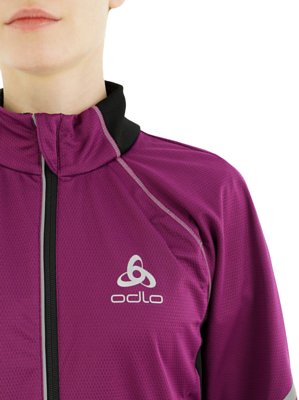 Куртка беговая ODLO Jacket FREQUENCY Grape Juice/Black