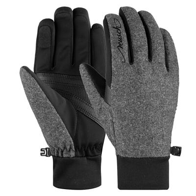 Перчатки REUSCH Saskia TOUCHTEC Black/Grey Alpine Melan