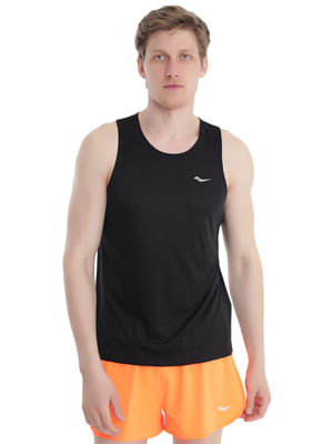 Майка беговая Saucony Stopwatch Singlet Black