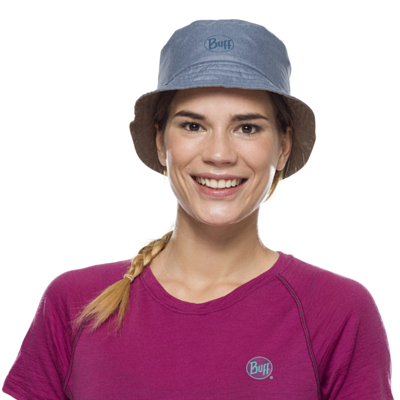 Панама Buff Travel Bucket Hat Zadok Blue-Olive