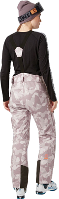 Полукомбинезон горнолыжный HELLY HANSEN W Powderqueen Bib Pant Dusty Syrin Winter Camo