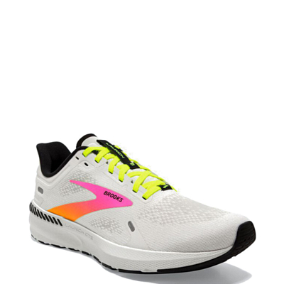 BROOKS Launch GTS 9 White Pink Nightlife