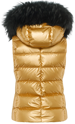 Жилет TONI SAILER Lou metallic fur Golden glacier