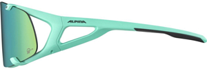 Очки солнцезащитные ALPINA Hawkeye S Q-Lite Turquoise Matt/Q-Lite, Green Mirror, Cat. 3, Hydrophobic, Fogstop