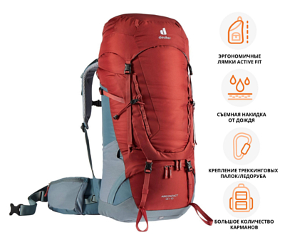 Рюкзак Deuter Aircontact 45 + 10 Lava-Teal