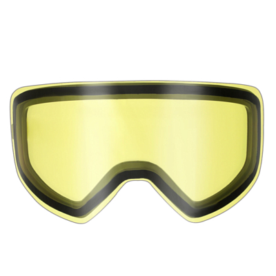 Маска горнолыжная ULTRASCOUT Derby Otg Shiny Black/Smoke And Yellow Lens