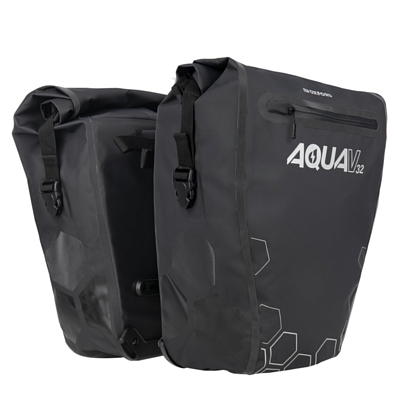 Сумка на велобагажник Oxford Aqua V 32 Double Pannier Black