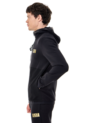 Толстовка EA7 Emporio Armani Gold Label FZ Mopl Black