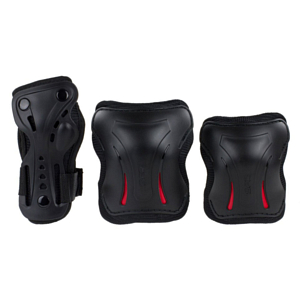 Комплект защиты для роликов SFR Essentials Triple Pad Set Black