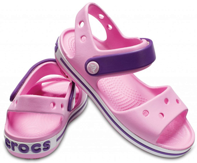 Сандалии Crocs Crocband Sandal Kids Carnation/Amethyst