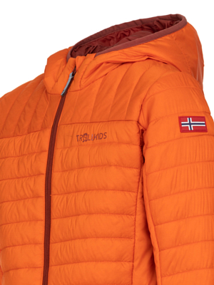 Куртка детская Trollkids Eikefjord Bright Orange/Red Brown