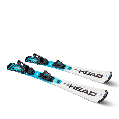 Горные лыжи с креплениями HEAD Supershape Team Easy JRS(117-157)+JRS 7.5 GW CA BR78 [H] White-Speedblue