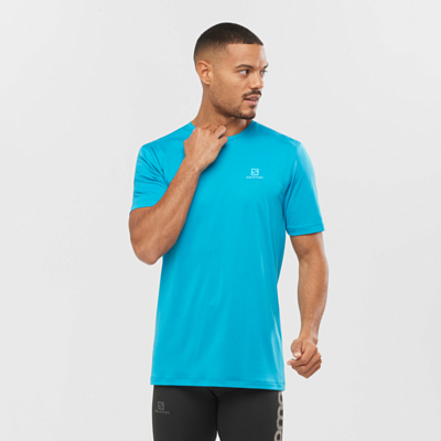 Футболка беговая SALOMON Agile Training Tee M Tee Blue