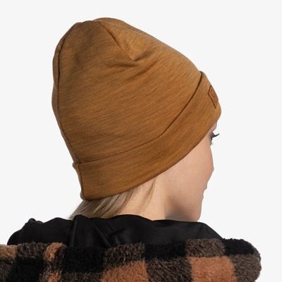 Шапка Buff Merino Heavyweight Hat Solid Mustard