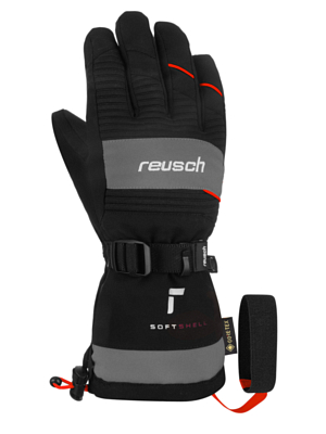 Перчатки REUSCH Maxim GORE-TEX Junior Steel Gredy/Bleck/Fulo Red