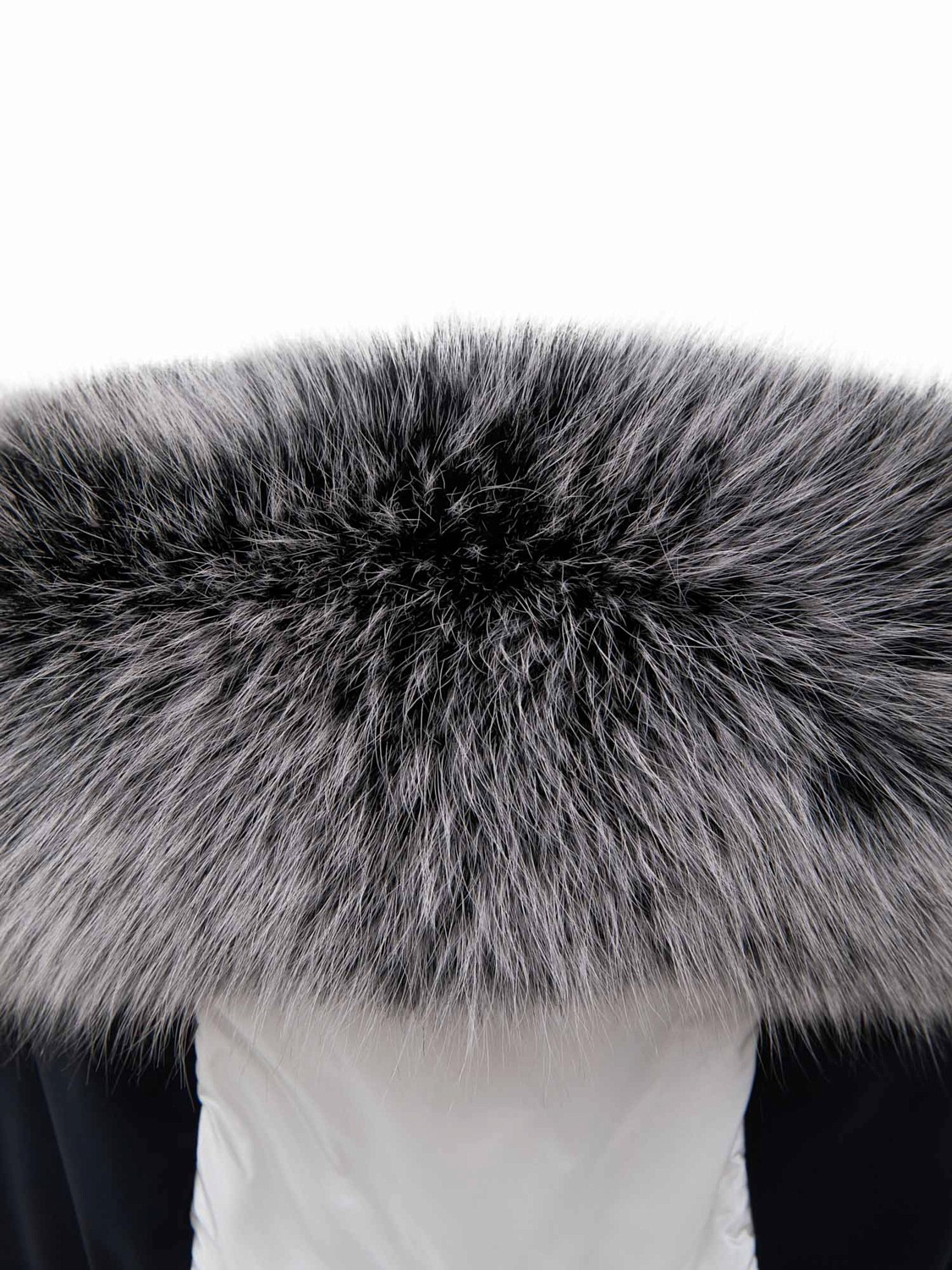 Воротник меховой TONI SAILER Shadowfox Snowtop Black-Bright/White