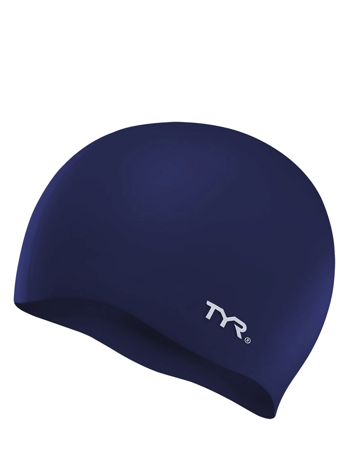 Шапочка для плавания TYR Wrinkle Free Silicone Cap Синий