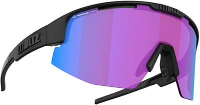 Очки солнцезащитные BLIZ Matrix Nano Optics Matt Black/Nordic Light/Begonia Violet Blue S2