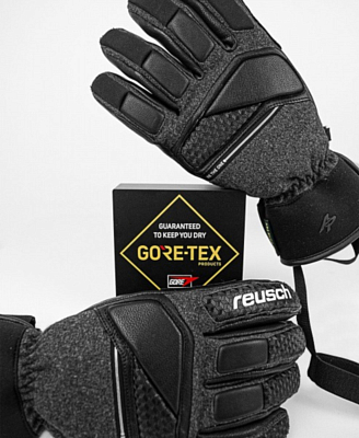 Перчатки REUSCH Alexis Pinturault GTX + Gore Grip Technology Black/Grey Alpine Melange