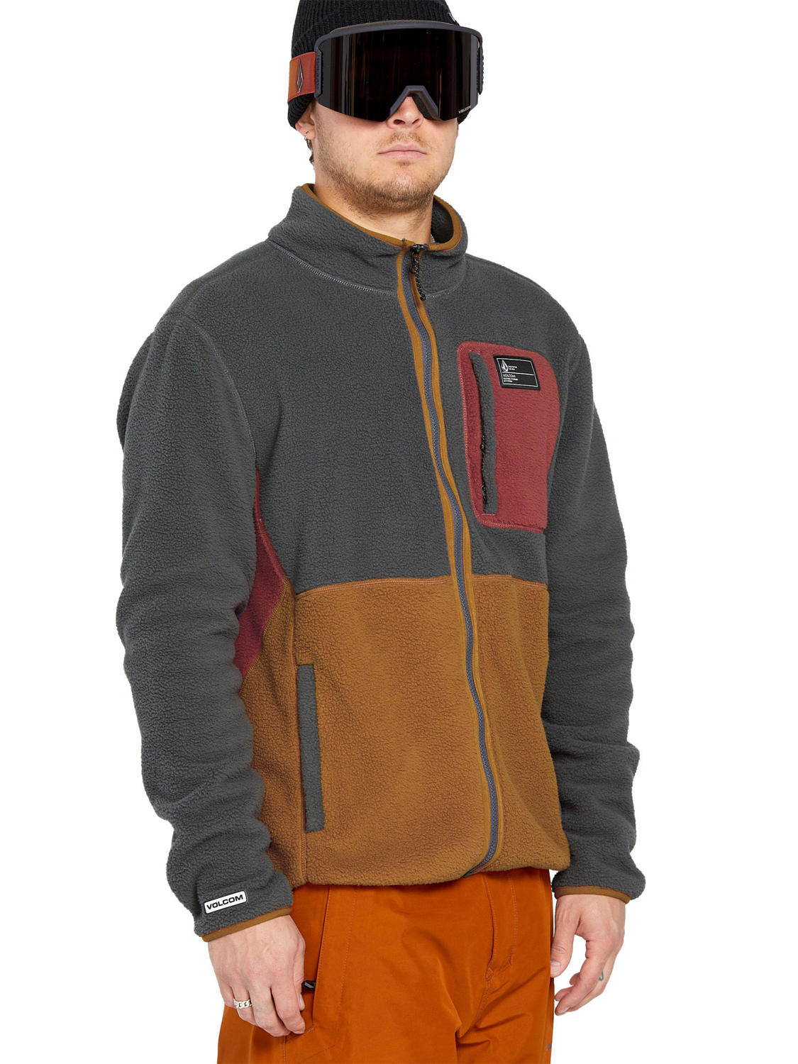 Толстовка Volcom Fleecer Full Zip Charcoal