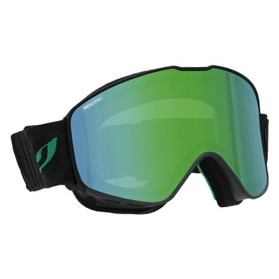 Маска горнолыжная OTG Julbo Cyrius Black/Green-Reactiv 1-3 High Contrast Flash Green