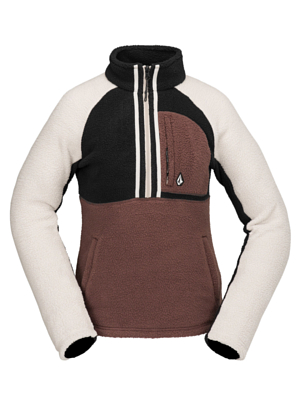 Толстовка Volcom Demi Half Zip Mahogany