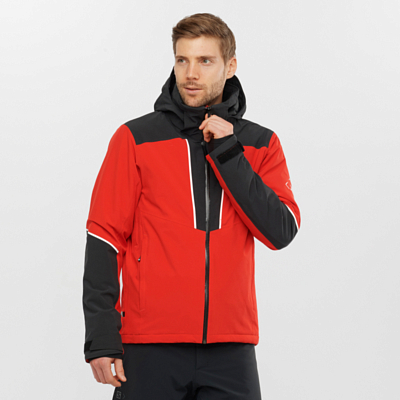 Куртка горнолыжная SALOMON Edge Jkt M Goji Berry/Black