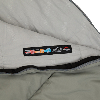 Спальник Naturehike Envelope M180 Left Zipper Grey