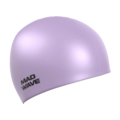 Шапочка для плавания MAD WAVE Pastel Silicone Solid Violet