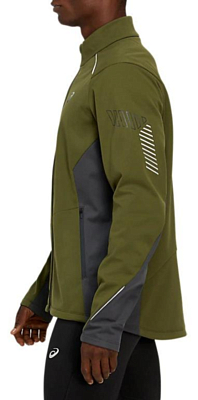 Куртка беговая Asics 2020-21 Lite-show winter jacket Smog Green/Graphite Grey