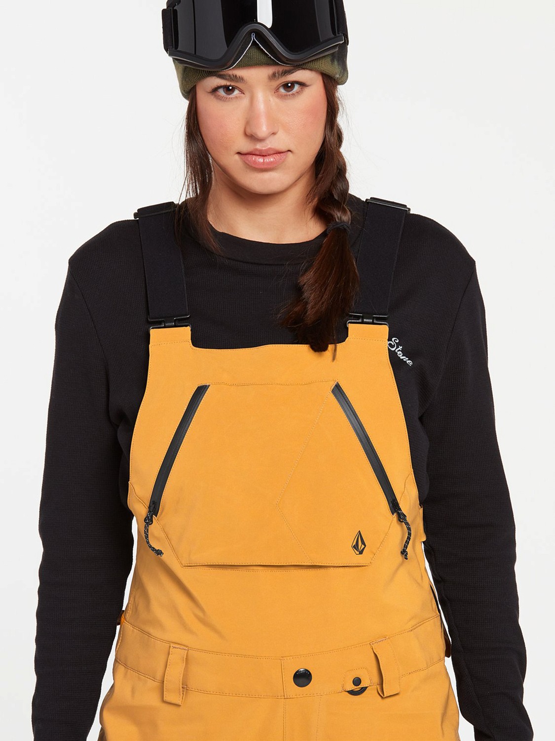 Полукомбинезон сноубордический Volcom Elm Stretch Gore Bib Overall Resin Gold