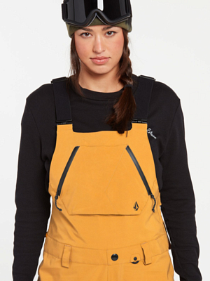 Полукомбинезон сноубордический Volcom Elm Stretch Gore Bib Overall Resin Gold