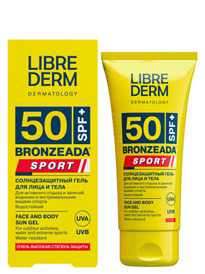 Гель солнцезащитный SPF 50 LIBREDERM BRONZEADA Sport 50 мл