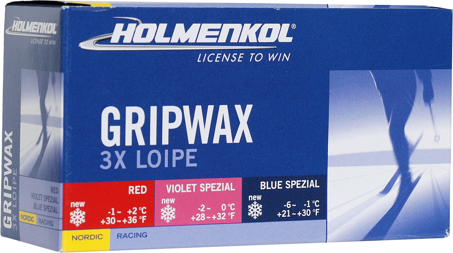 Набор инструментов Holmenkol 3 x Loipe Grip Wax