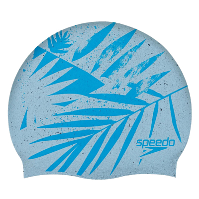 Шапочка для плавания Speedo Printed Recycled Cap Au Blue